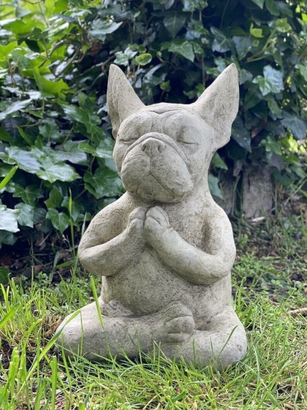 ?Last Day Promotion?Meditating Sitting French Bulldog, French Bulldog Decor, Bull Dog Ornament